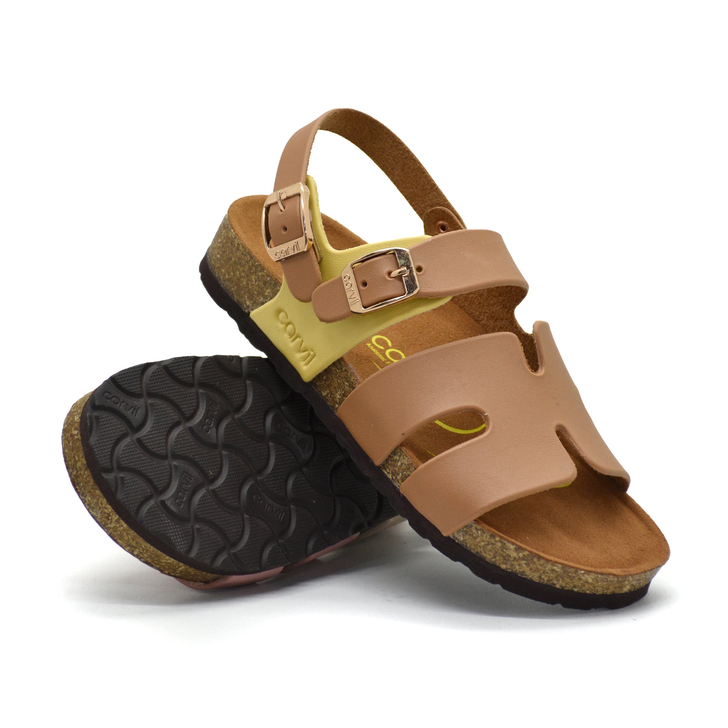 Carvil Sandal Anak Abigail - 02 TW Stone/Yellow