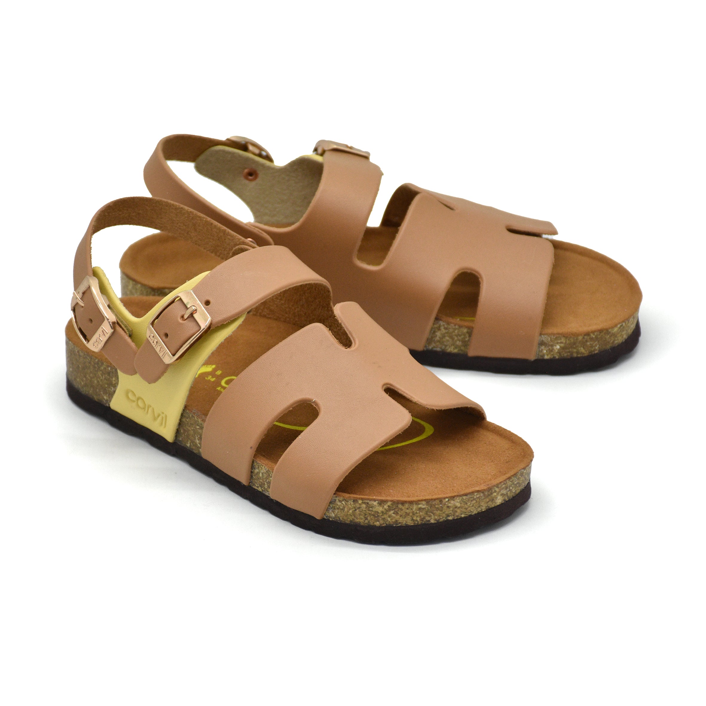 Carvil Sandal Anak Abigail - 02 TW Stone/Yellow