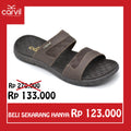 Carvil Sandal Pria ALAN-02 M DARK BROWN