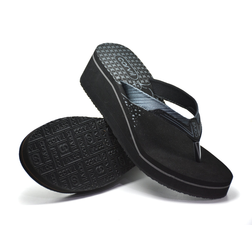 Carvil Sandal Wanita ALYSSA-LW - BLACK/GREY