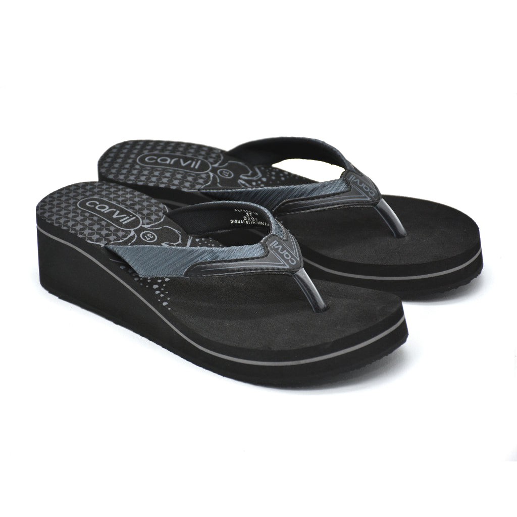 Carvil Sandal Wanita ALYSSA-LW - BLACK/GREY