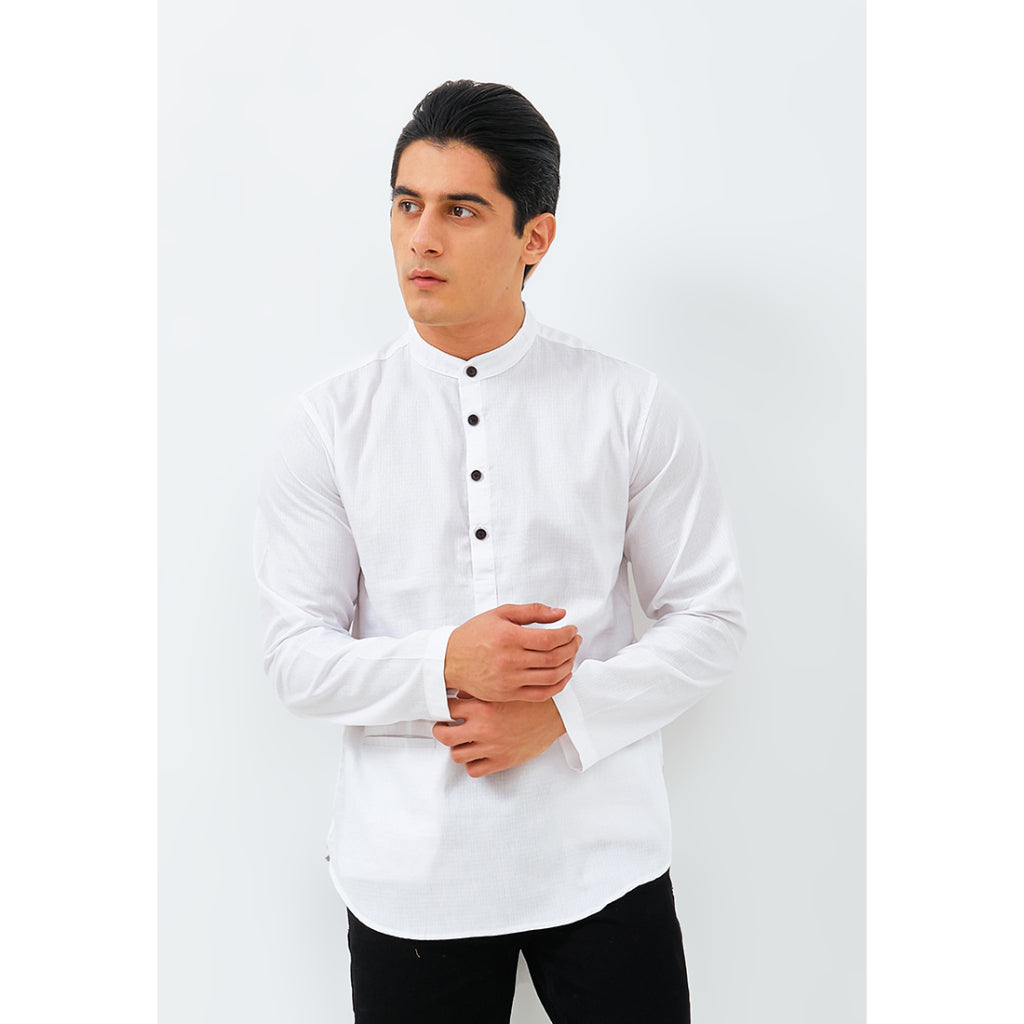 Carvil Baju Koko Man AQILA-WHT