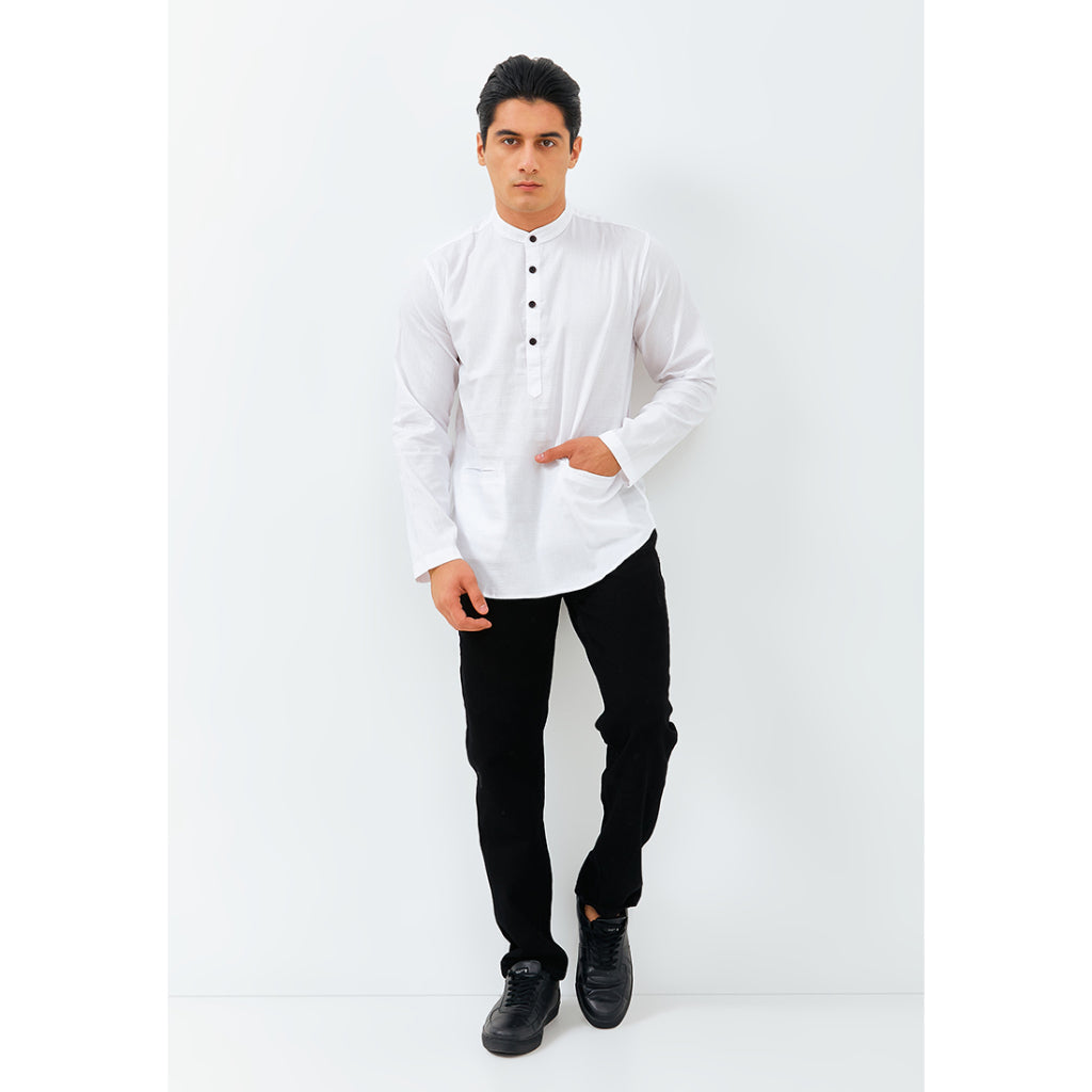 Carvil Baju Koko Man AQILA-WHT
