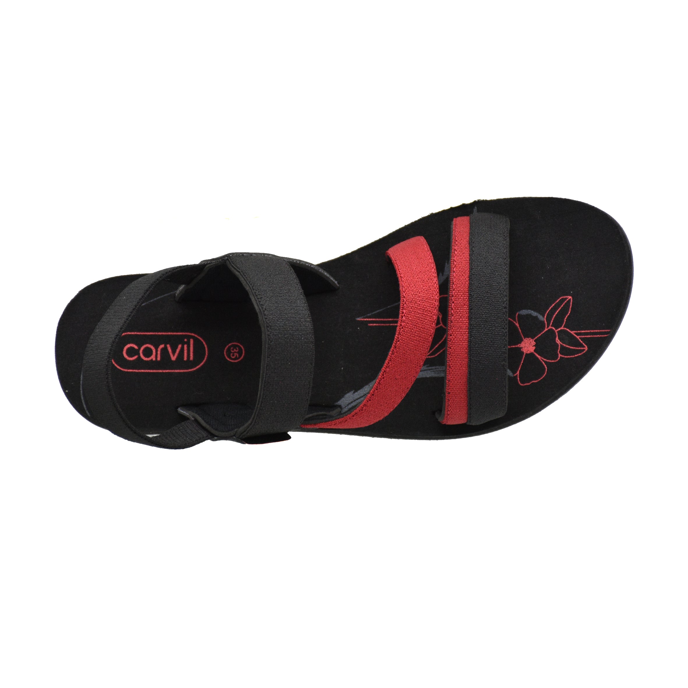 Carvil Sandal Anak ATASYA-TWB BLACK/RED