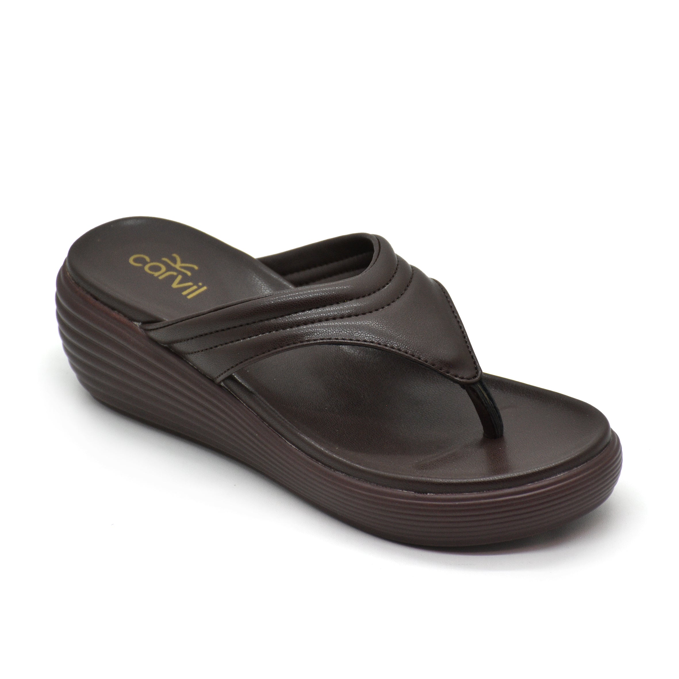 Carvil Sandal Wanita AUDRY-01 L DARK BROWN