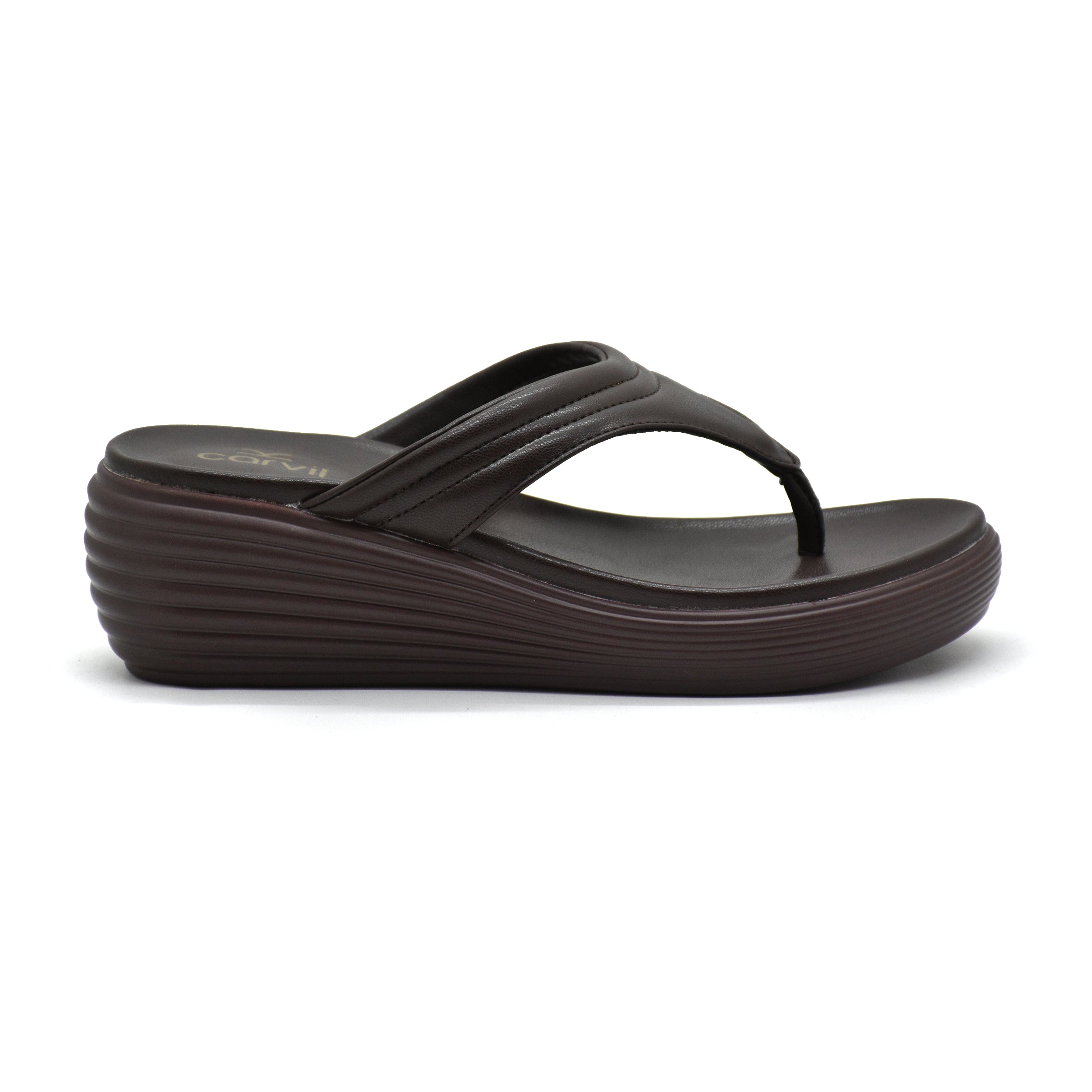 Carvil Sandal Wanita AUDRY-01 L DARK BROWN