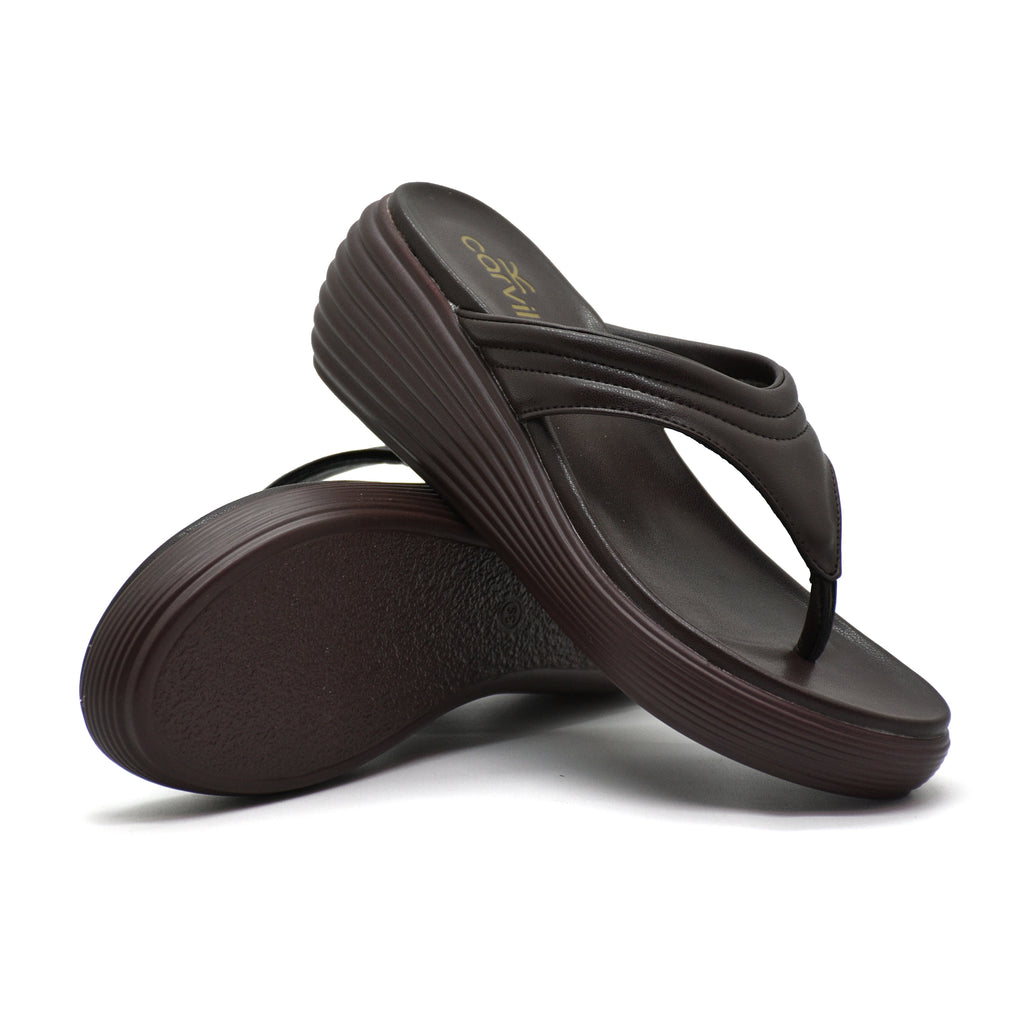 Carvil Sandal Wanita AUDRY-01 L DARK BROWN