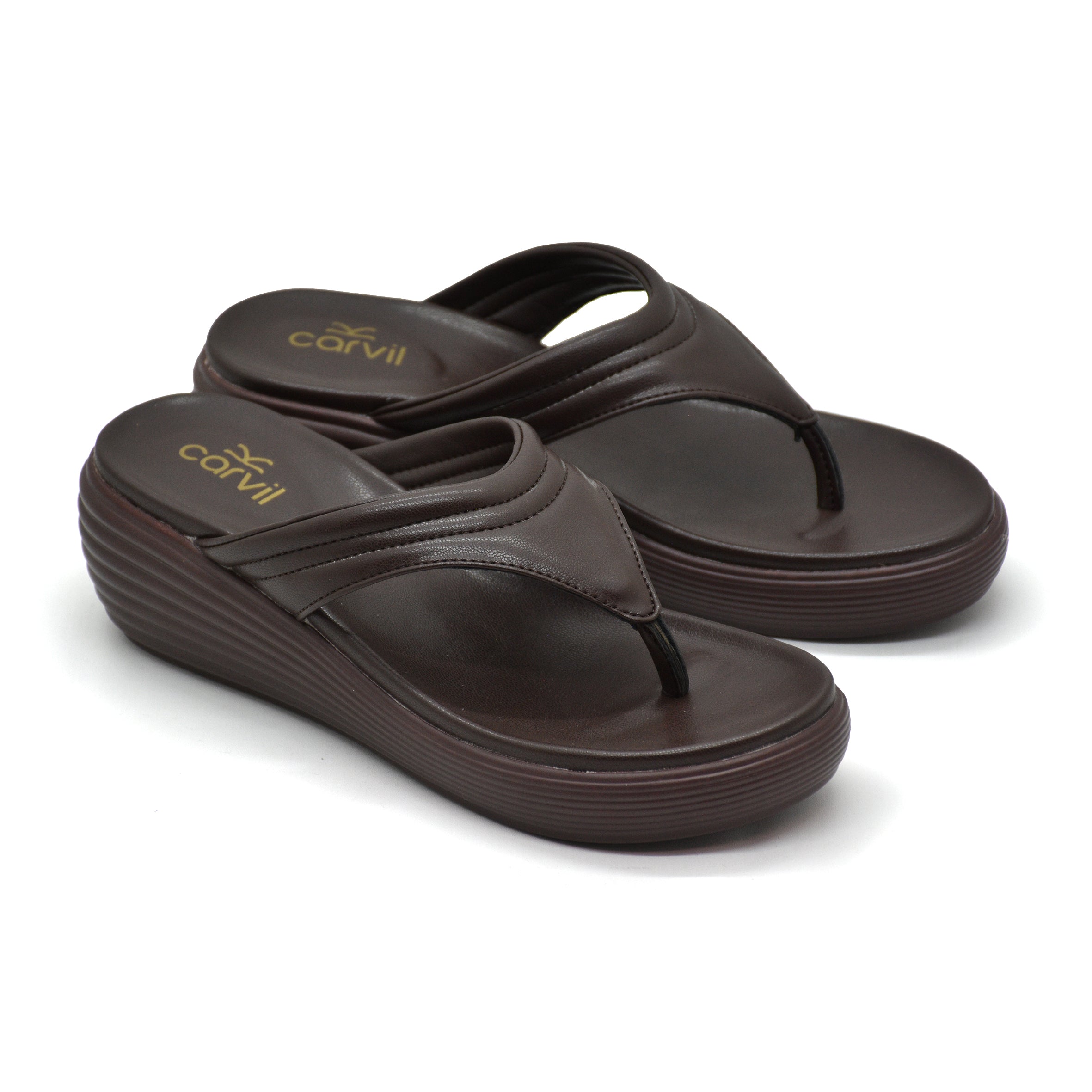 Carvil Sandal Wanita AUDRY-01 L DARK BROWN