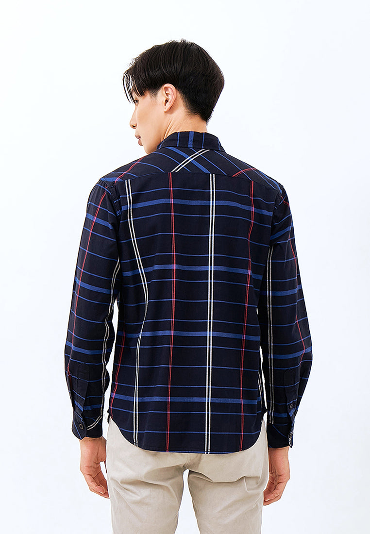 Carvil Kemeja Pria LS Benaya - Multicolor