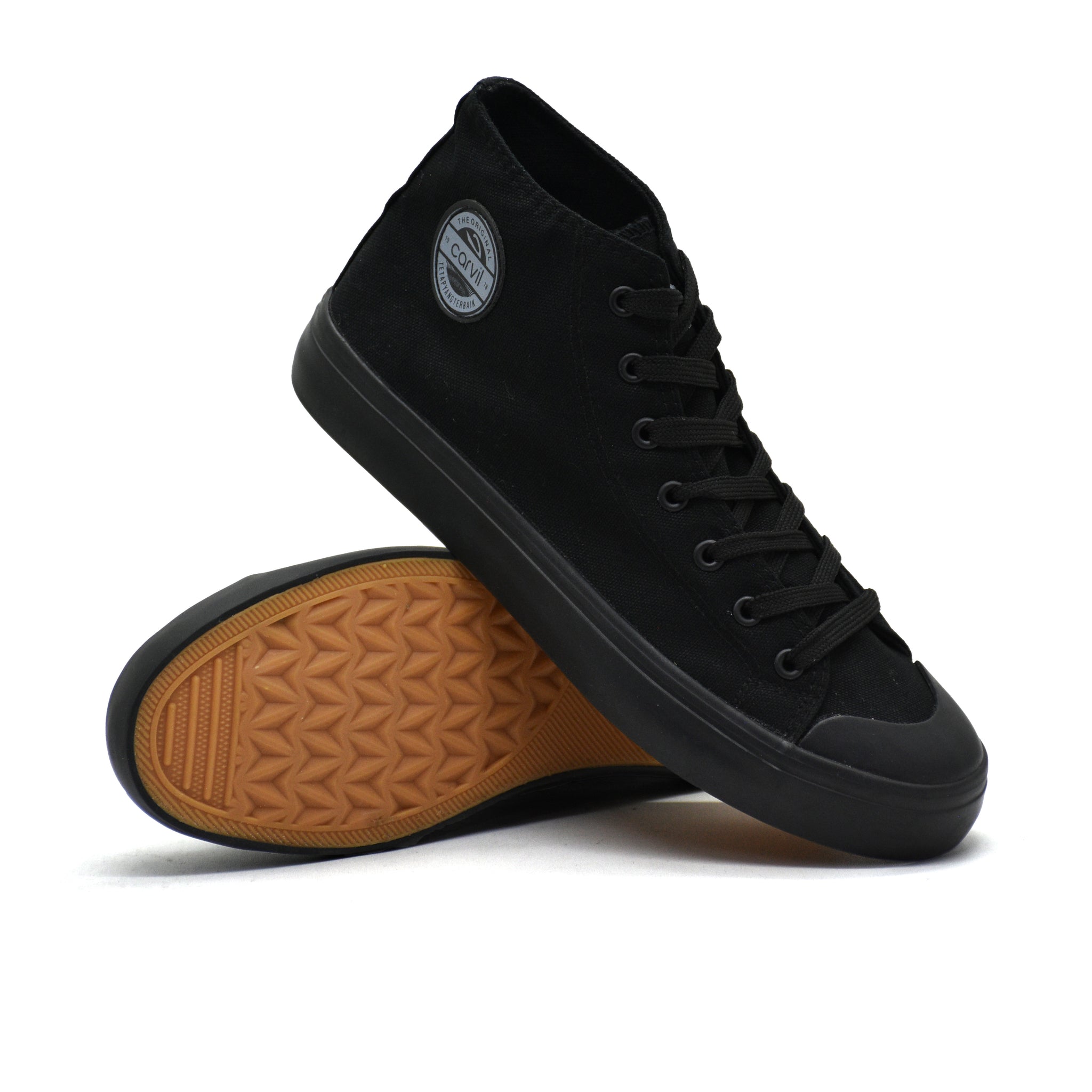 Carvil Sepatu BERTO-T- BLACK/BLACK