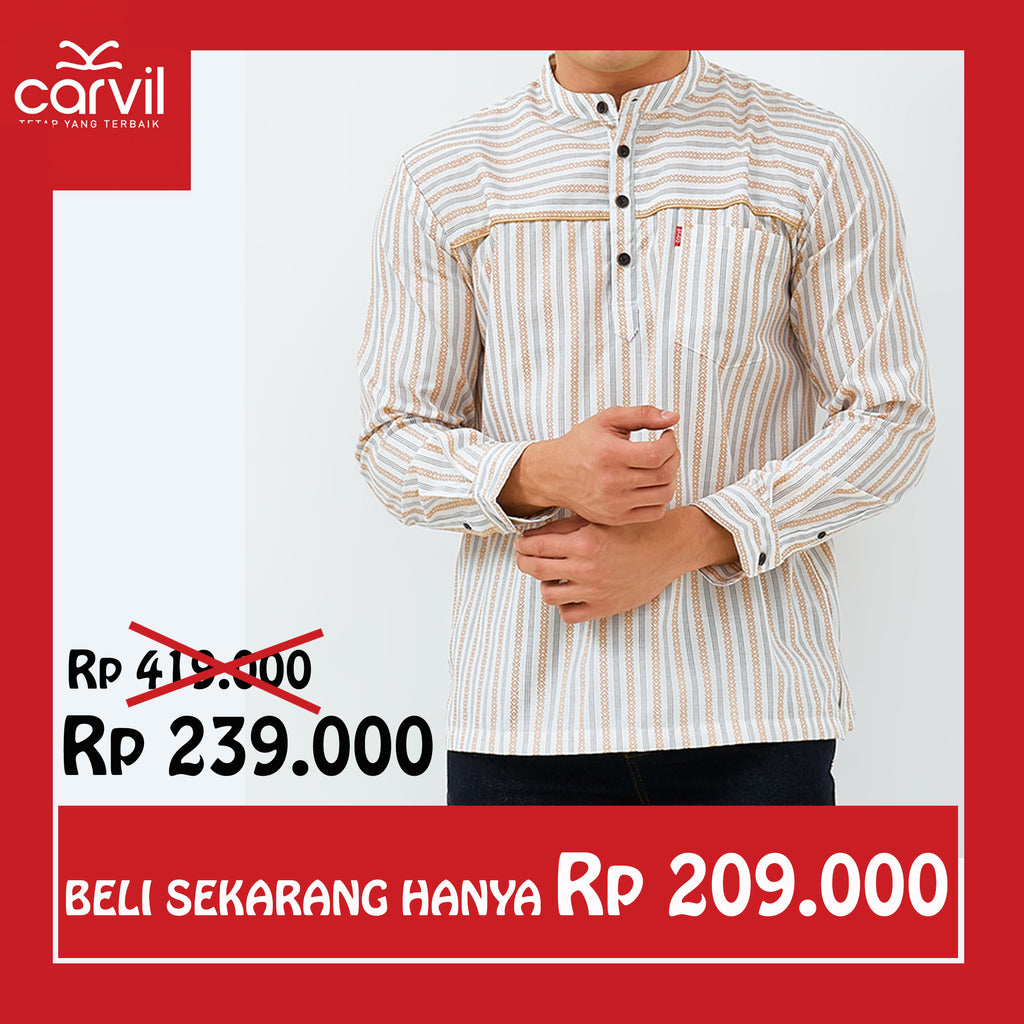Carvil Baju Koko Man BINAYA-BRO