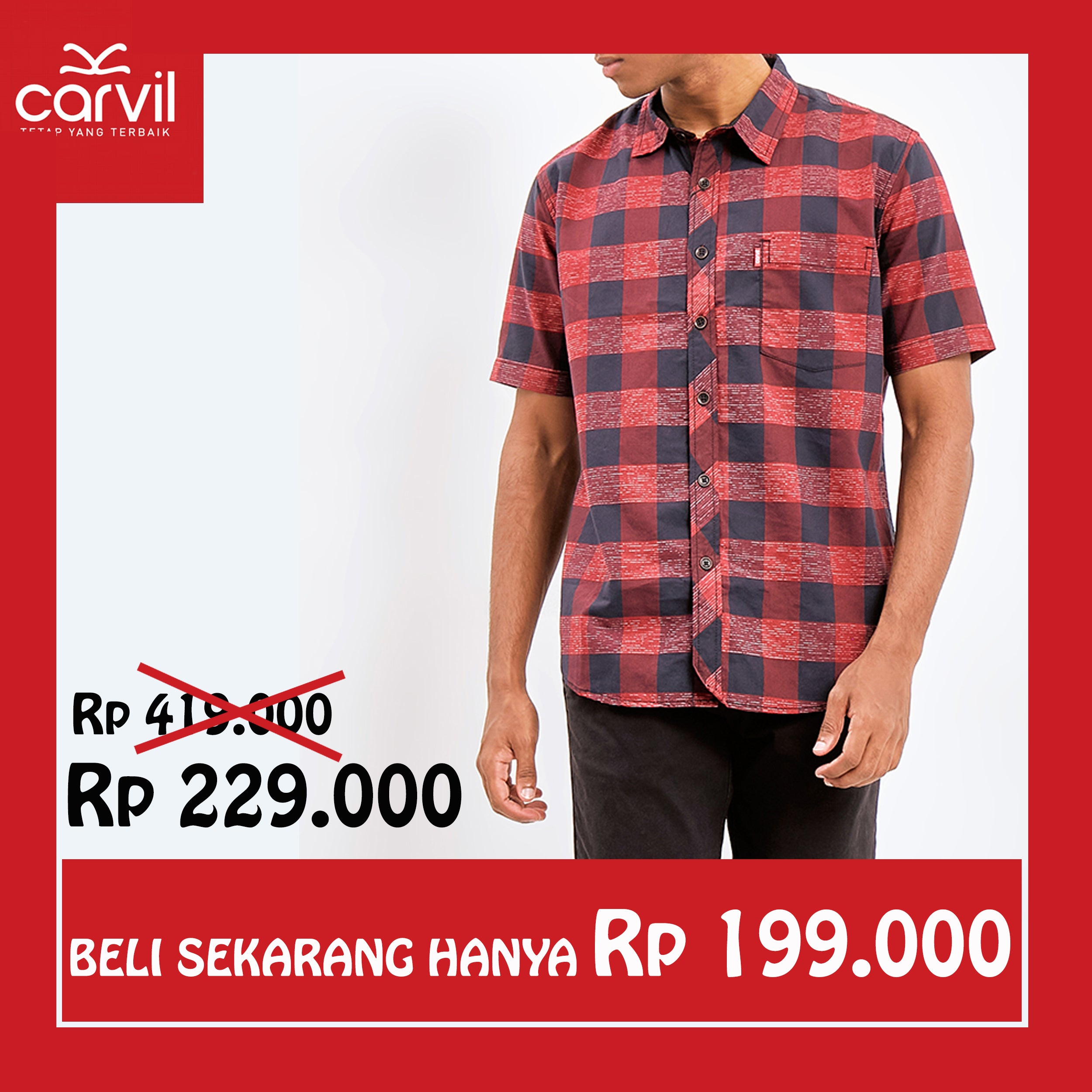 Carvil Kemeja Pria BOBY MTC
