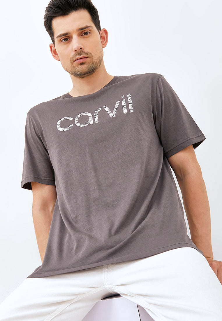 Carvil T-shirt Man Brick - Charcoal