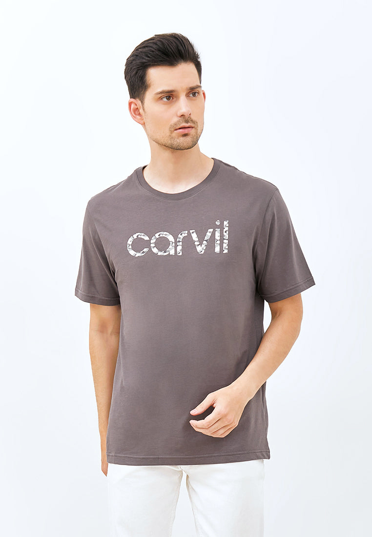 Carvil T-shirt Man Brick - Charcoal