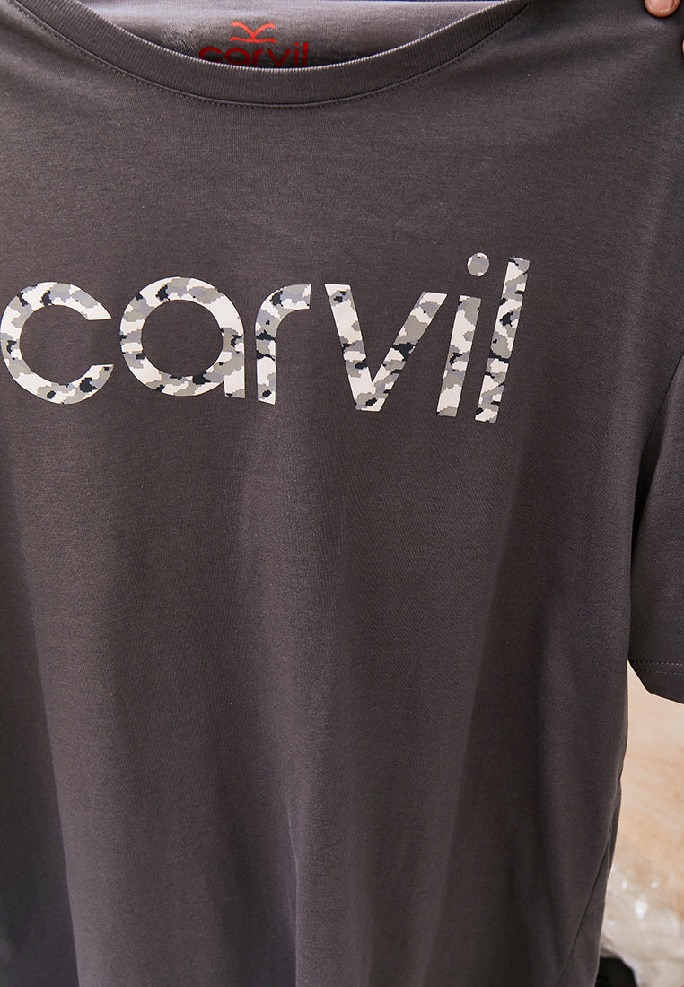 Carvil T-shirt Man Brick - Charcoal