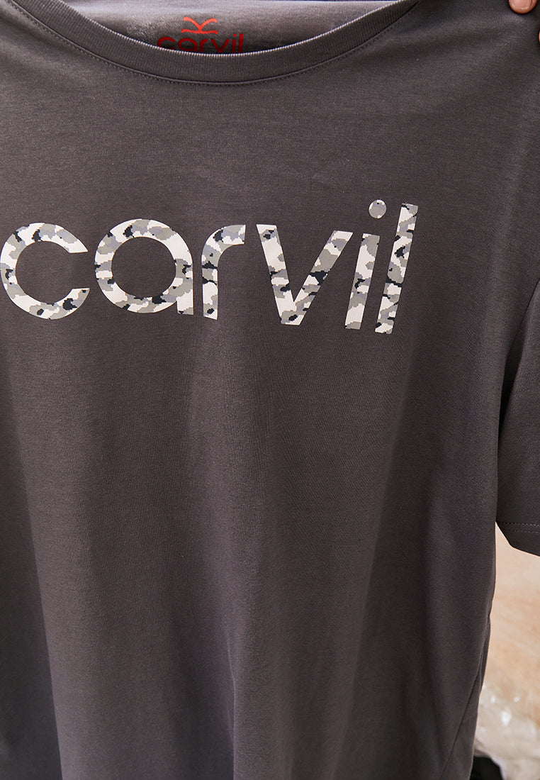 Carvil T-Shirt Man BRICK-CHR (CHARCOAL)