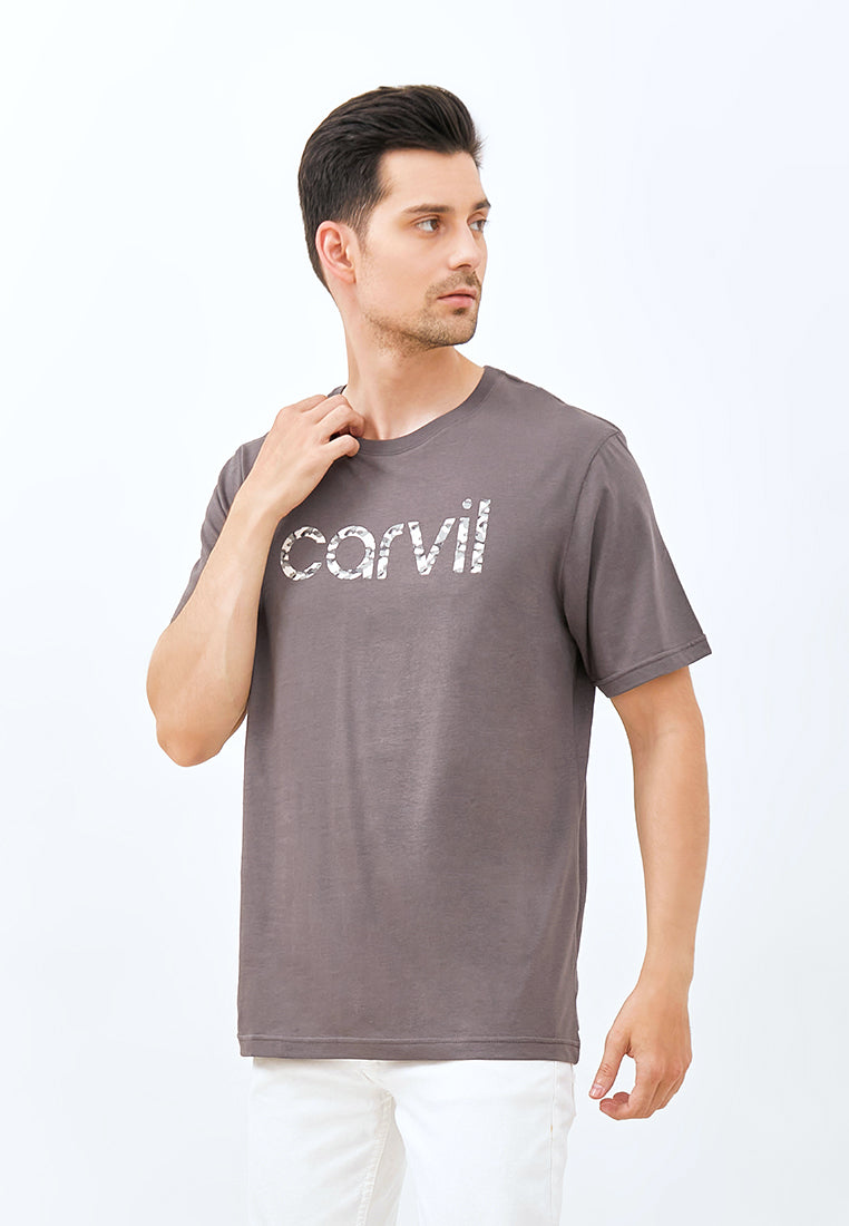 Carvil T-shirt Man Brick - Charcoal