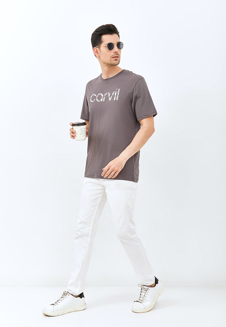 Carvil T-shirt Man Brick - Charcoal