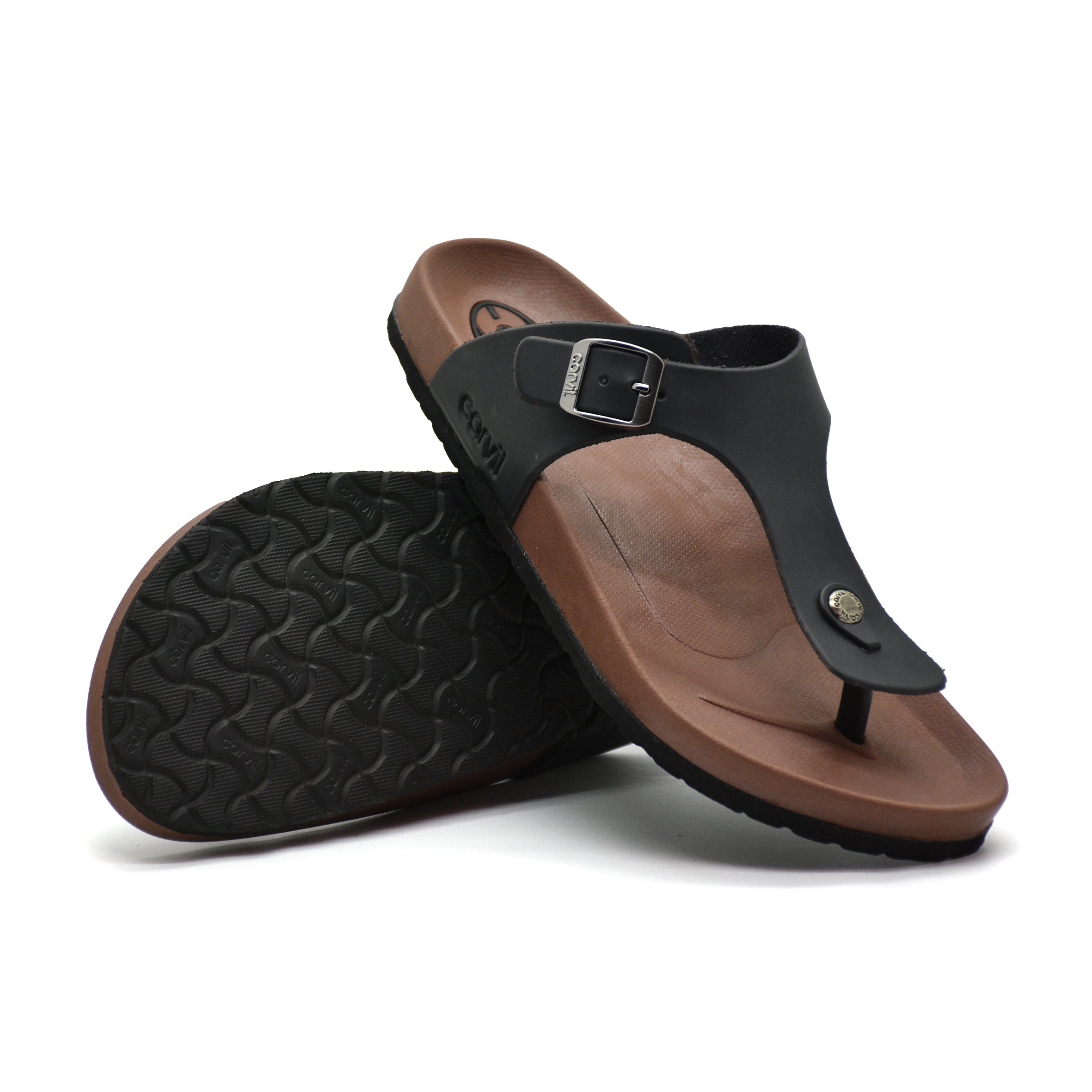 Carvil Sandal Pria BRISTON-01 M BLACK