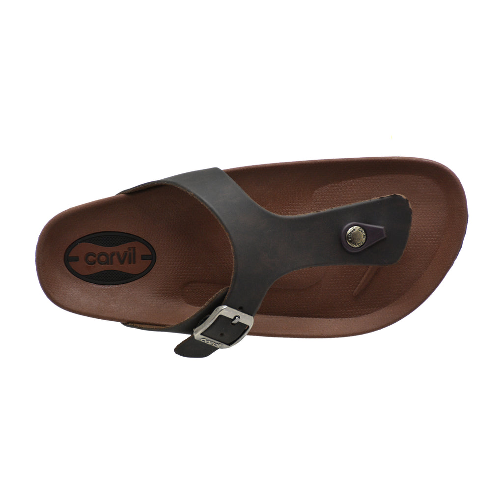 Carvil Sandal Pria BRISTON-01 M DARK BROWN
