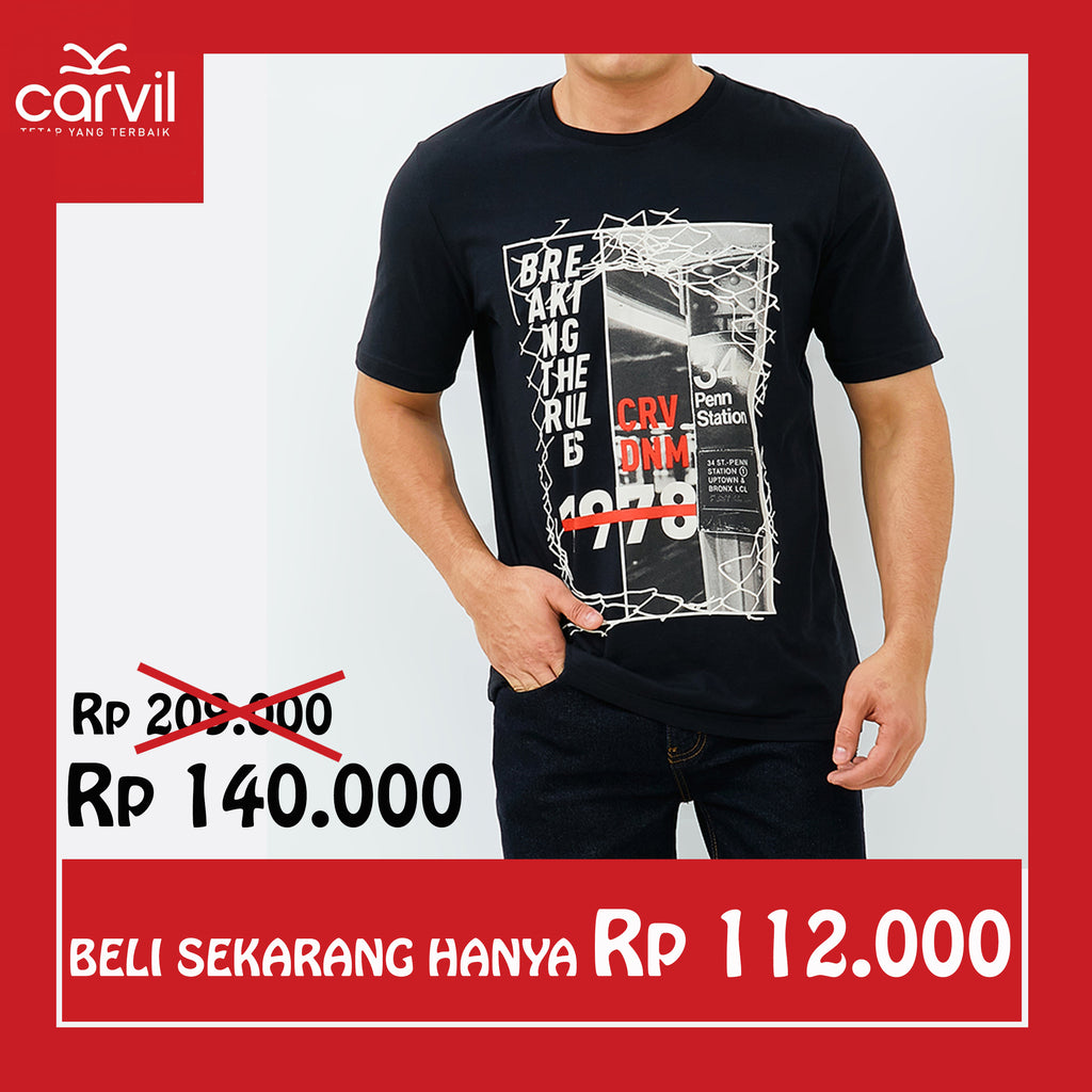 Carvil Tshirt Man BRONX-BLACK