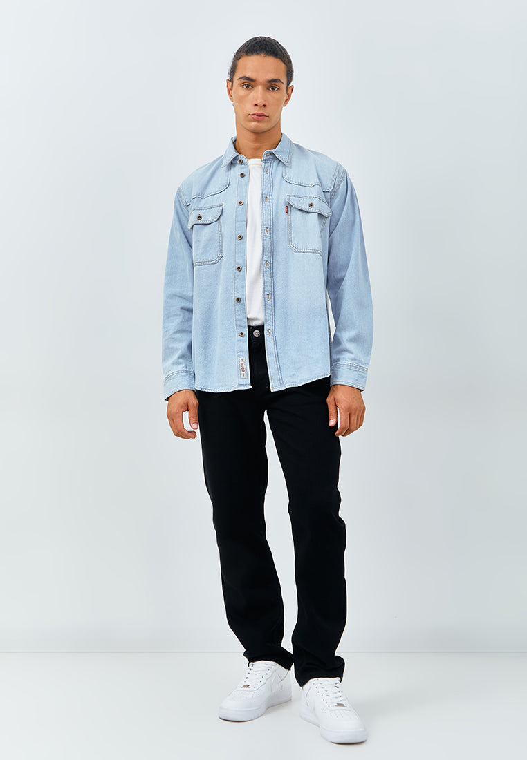 Carvil Kemeja Pria LS CADDO - LB LIGHT BLUE