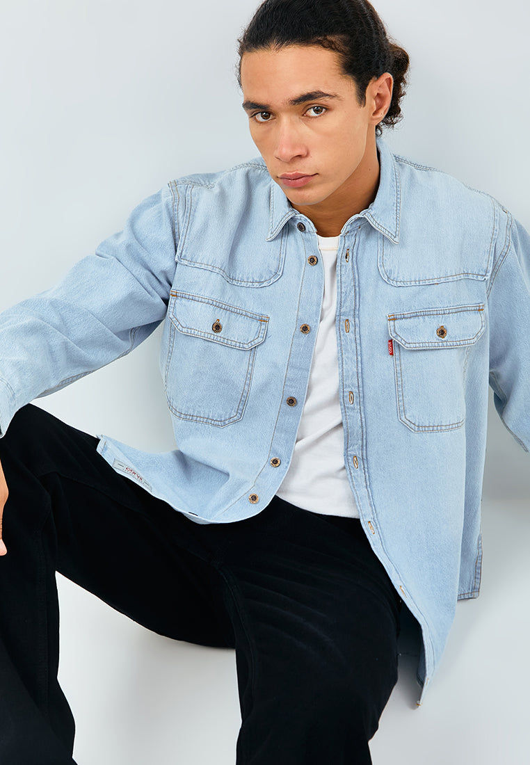 Carvil Kemeja Pria LS CADDO - LB LIGHT BLUE