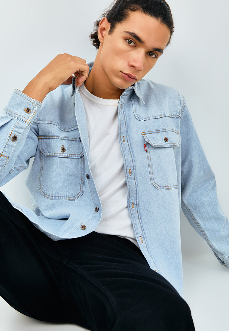 Carvil Kemeja Pria LS CADDO - LB LIGHT BLUE