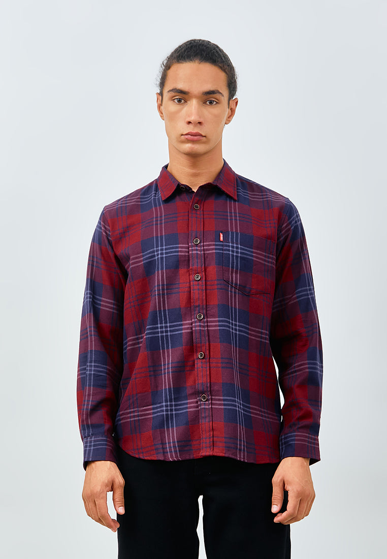 Carvil Kemeja Pria LS CALLOW - RED RED