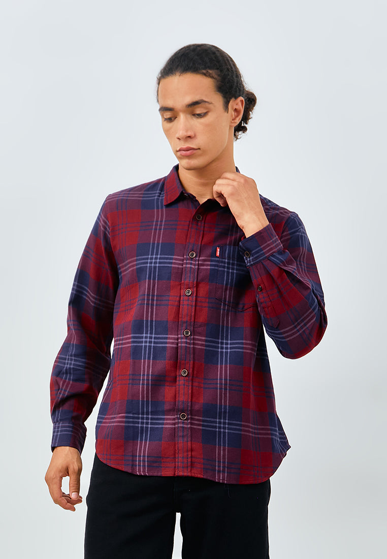 Carvil Kemeja Pria LS CALLOW - RED RED
