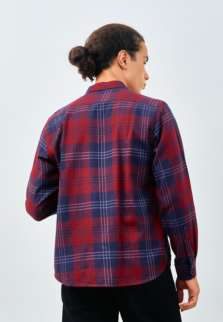 Carvil Kemeja Pria LS CALLOW - RED RED