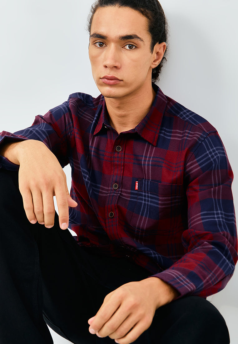 Carvil Kemeja Pria LS CALLOW - RED RED