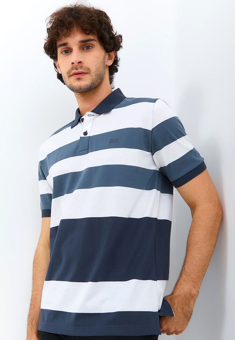 Carvil Kaos Polo Salur Pria CALTOS-WHG WHITE/GREY