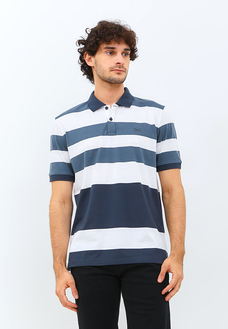 Carvil Kaos Polo Salur Pria CALTOS-WHG WHITE/GREY
