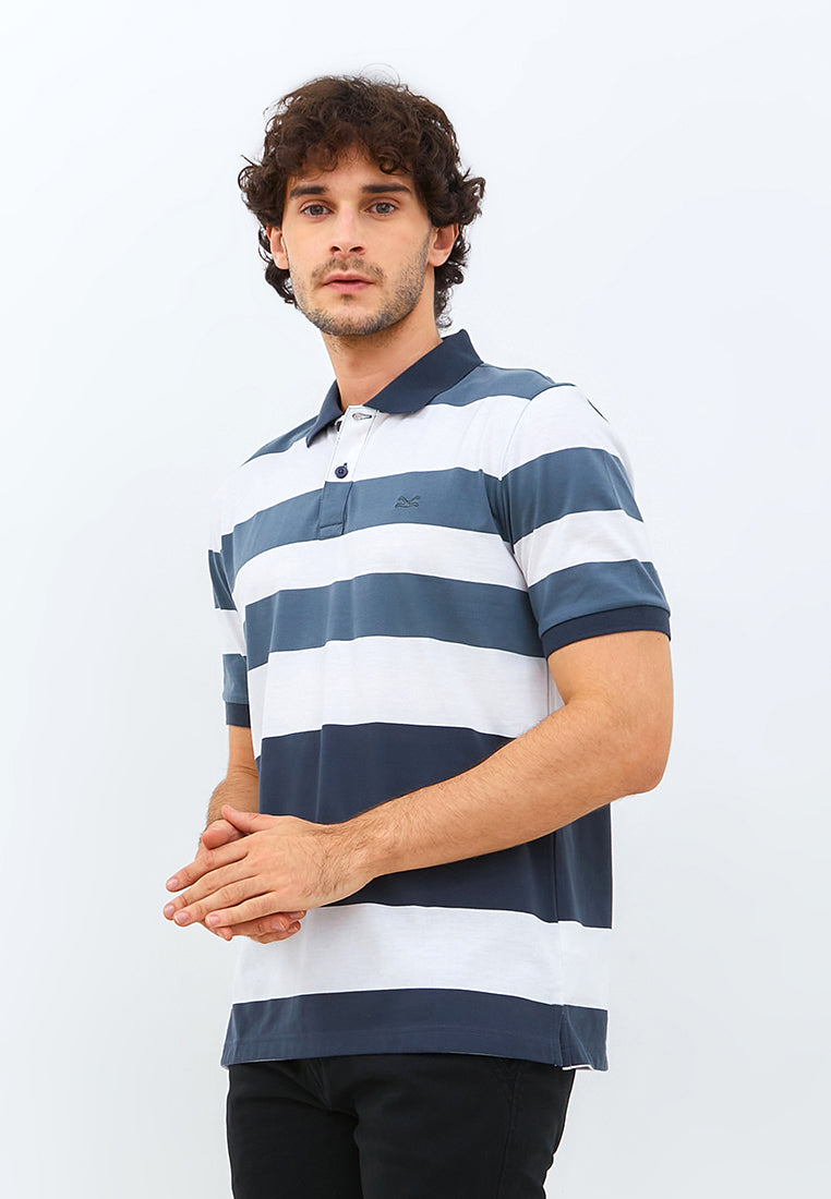 Carvil Kaos Polo Salur Pria CALTOS-WHG WHITE/GREY