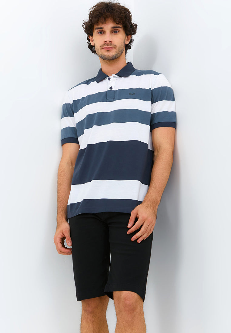 Carvil Kaos Polo Salur Pria CALTOS-WHG WHITE/GREY