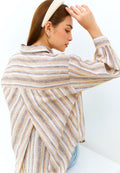 Carvil Kemeja Wanita Catlin - Brown/White