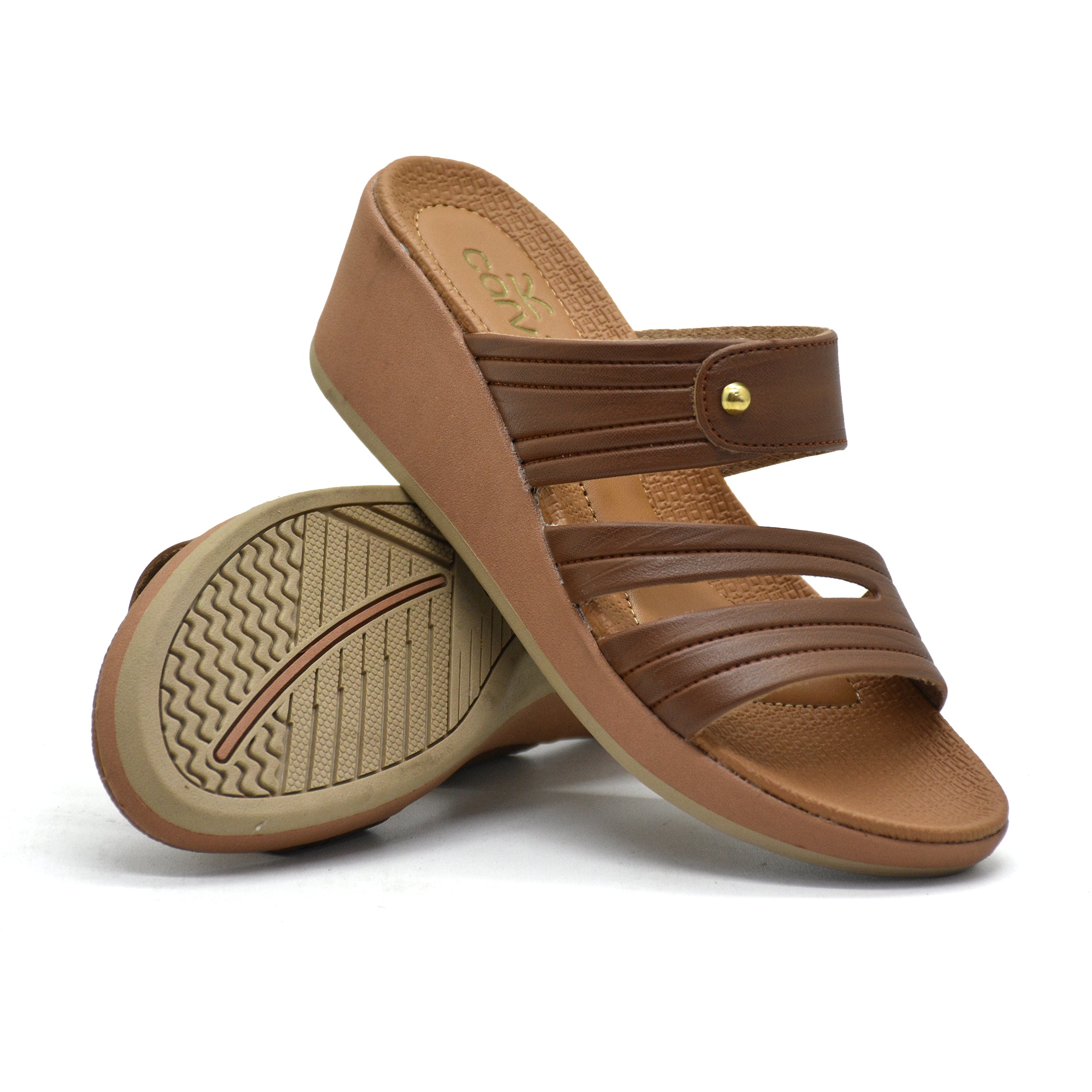 Carvil Sandal Wanita CHARISTA-02 L BROWN