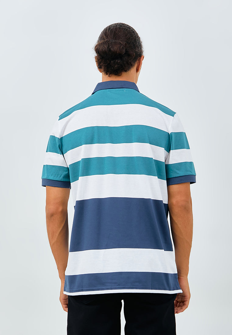 Carvil Kaos Polo Salur Pria CHICO - WHG WHITE/GREEN