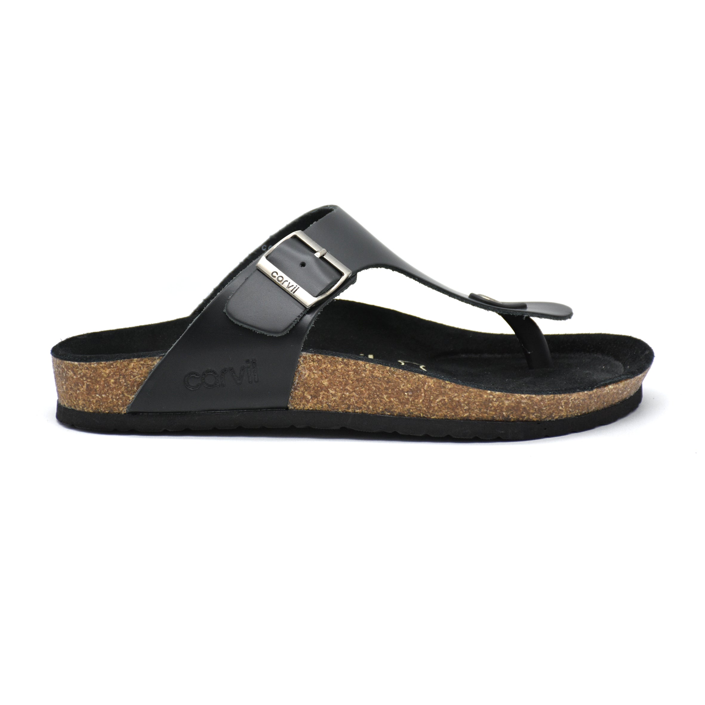 Carvil Sandal Footbed Pria COLORADO-01M BLACK