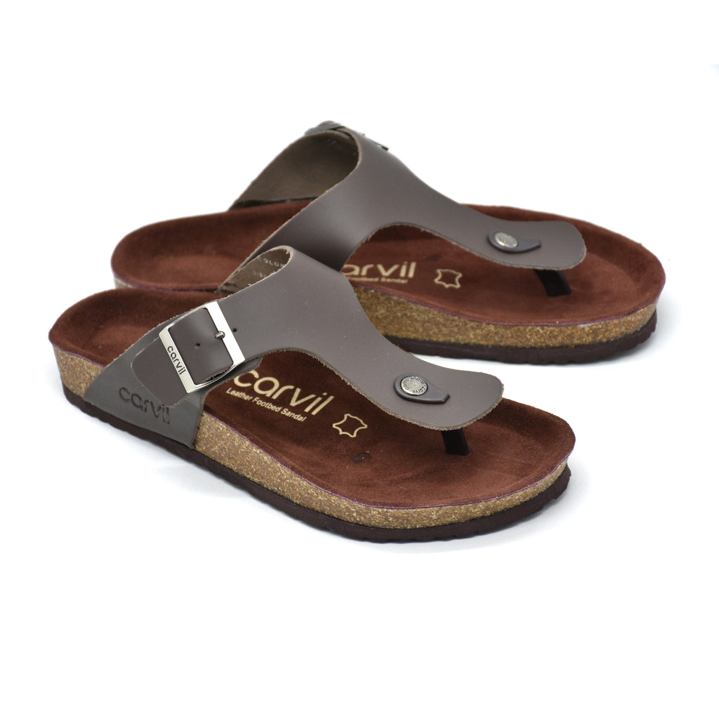 Carvil Sandal Footbed Pria COLORADO-01M BROWN