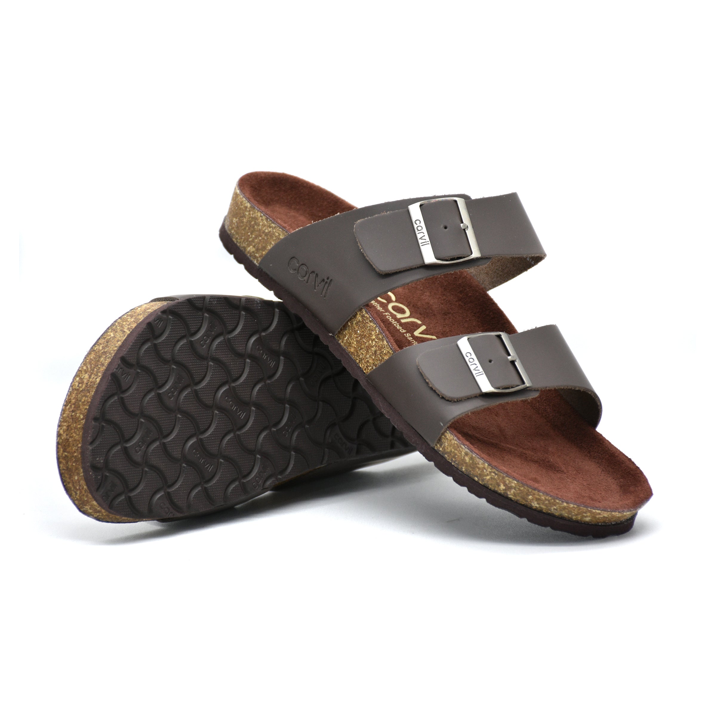 Carvil Sandal Footbed Pria COLORADO-02M BROWN