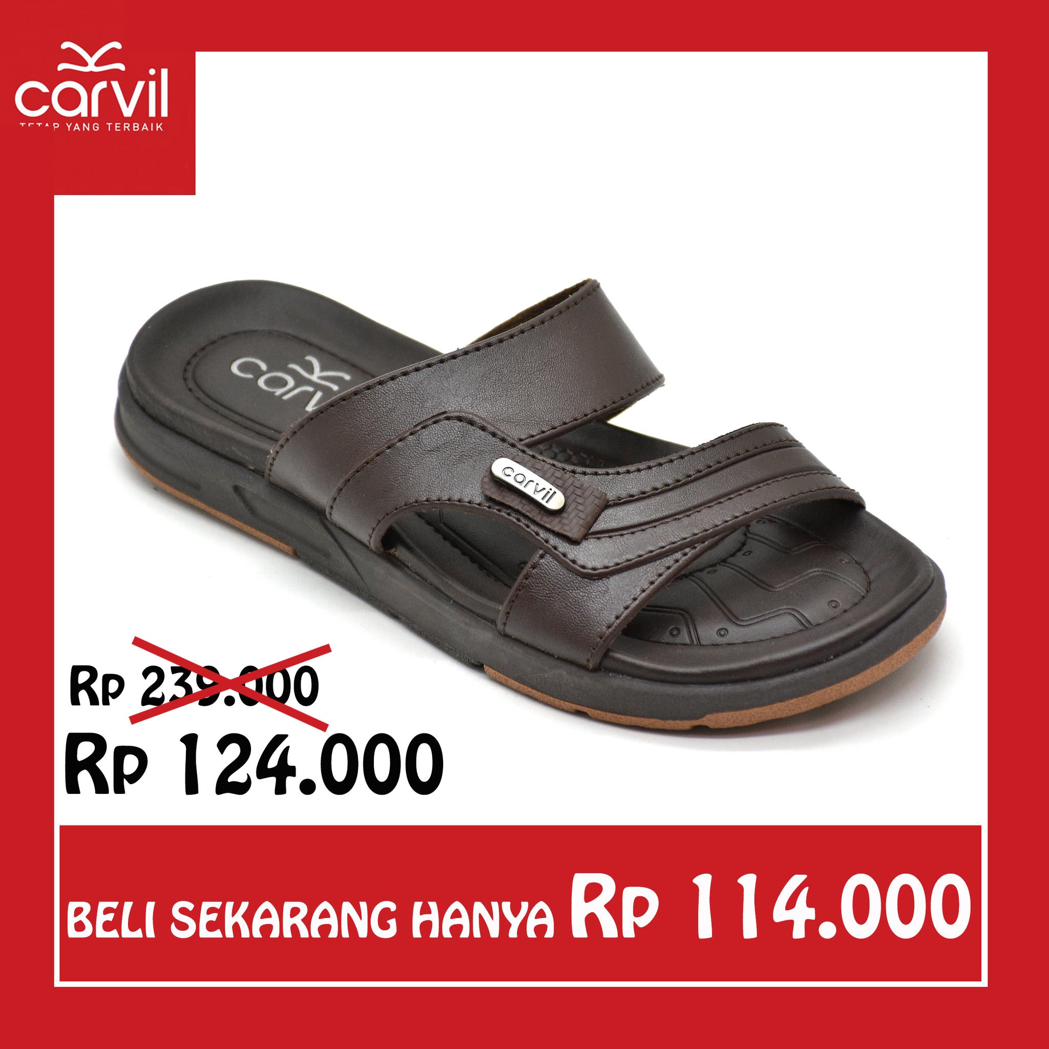 Carvil Sandal Anak CONAN-03 TP DARK BROWN