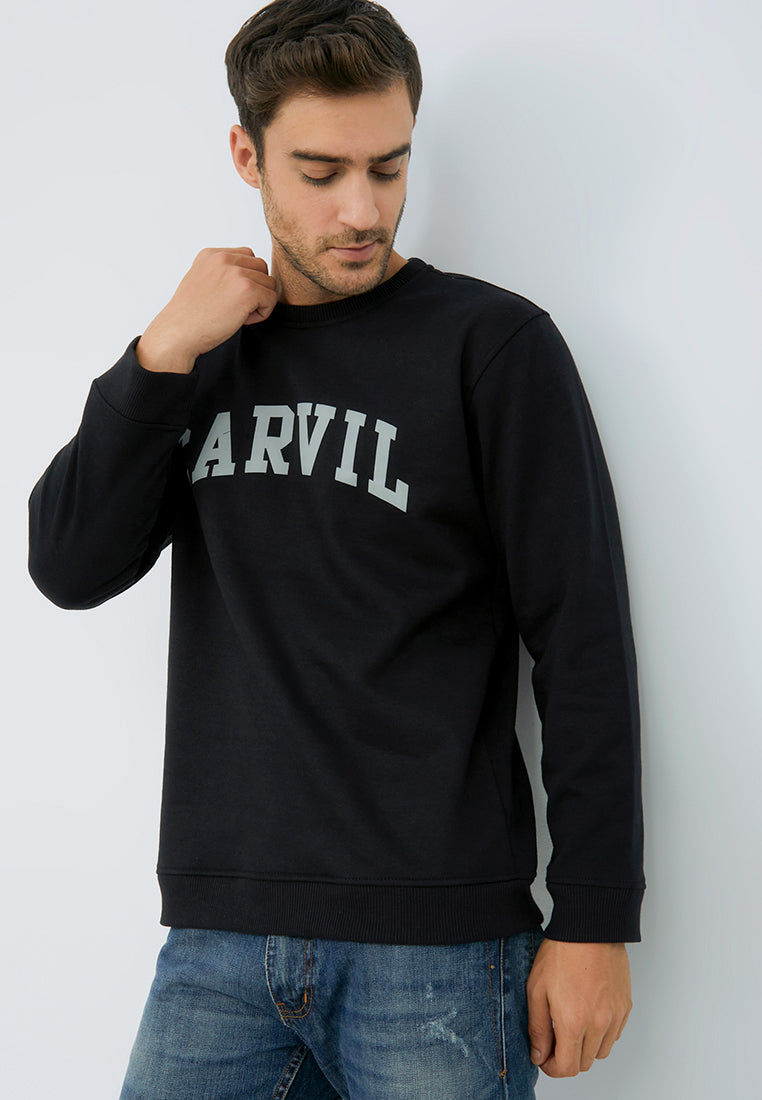 Carvil Sweater Pria CRUZ-BLK