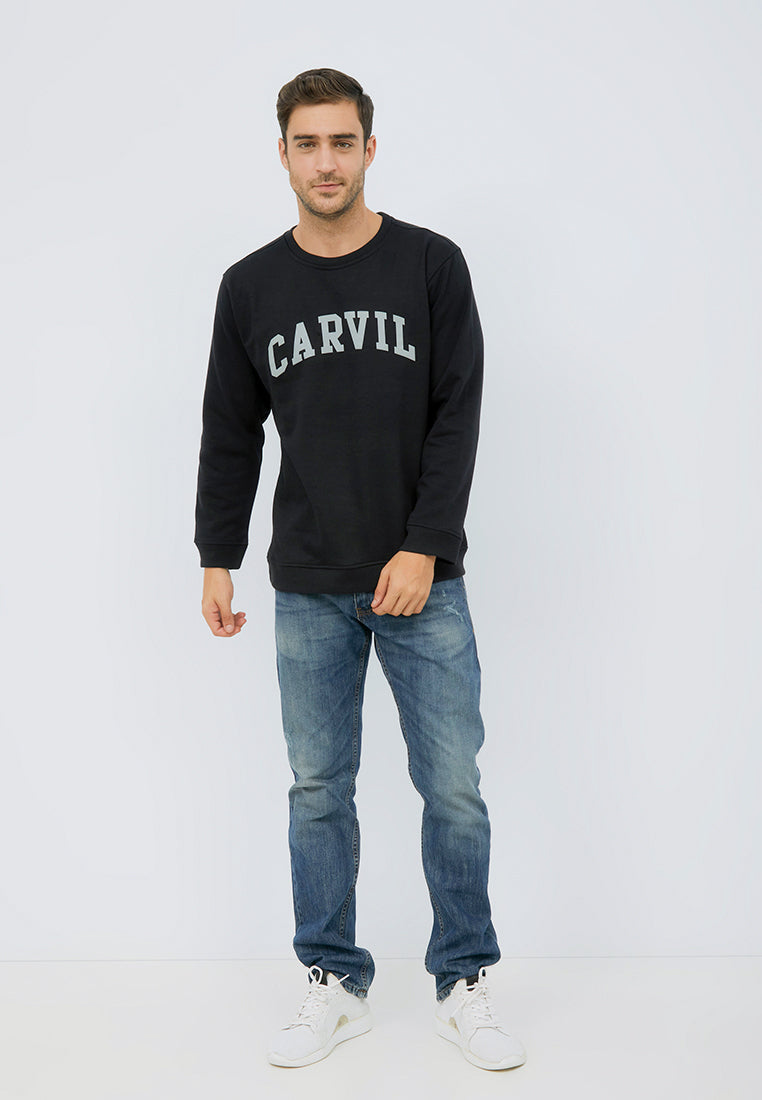 Carvil Sweater Pria CRUZ-BLK