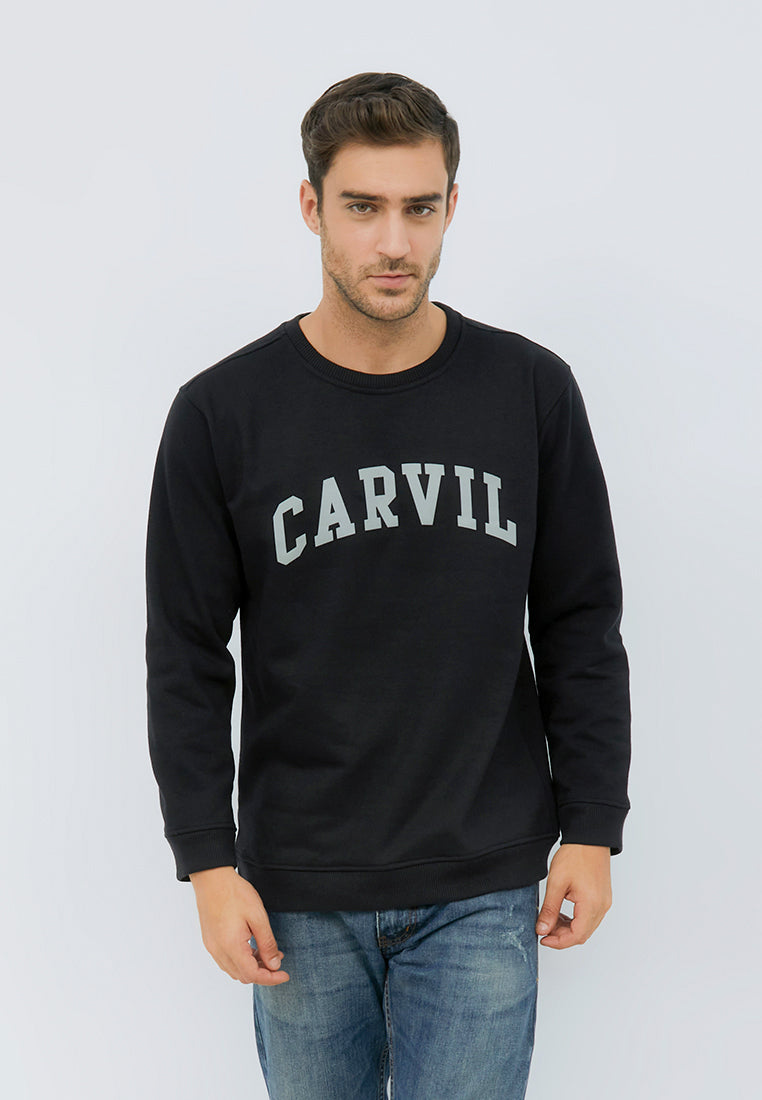 Carvil Sweater Pria CRUZ-BLK