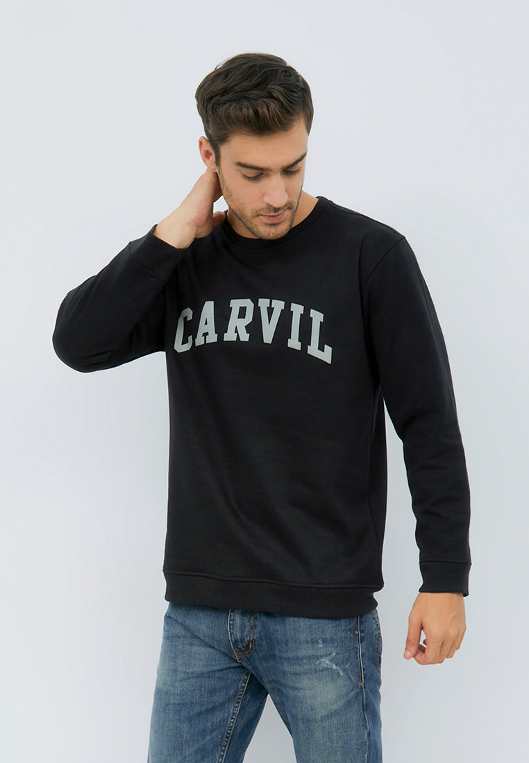 Carvil Sweater Pria CRUZ-BLK