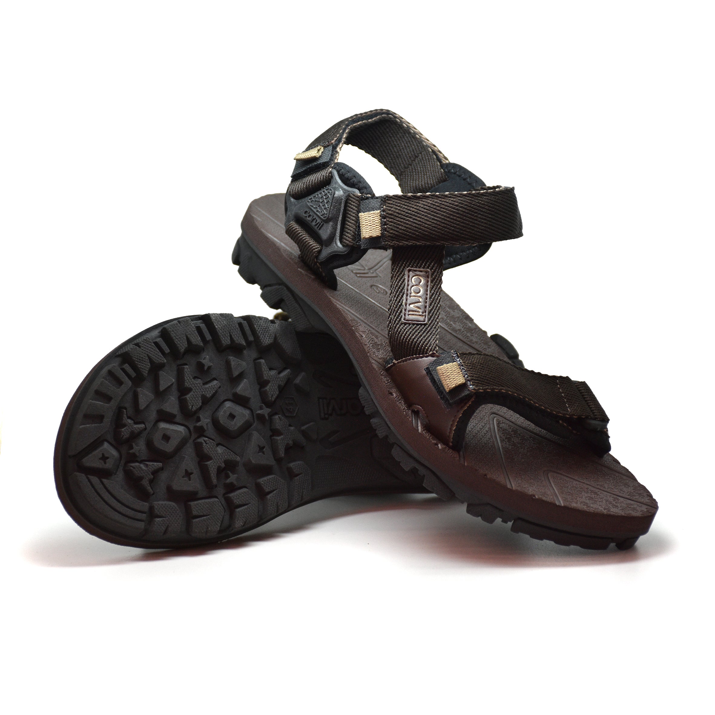 Carvil Sandal Gunung Pria CYBERIC-GM BROWN/BEIGE