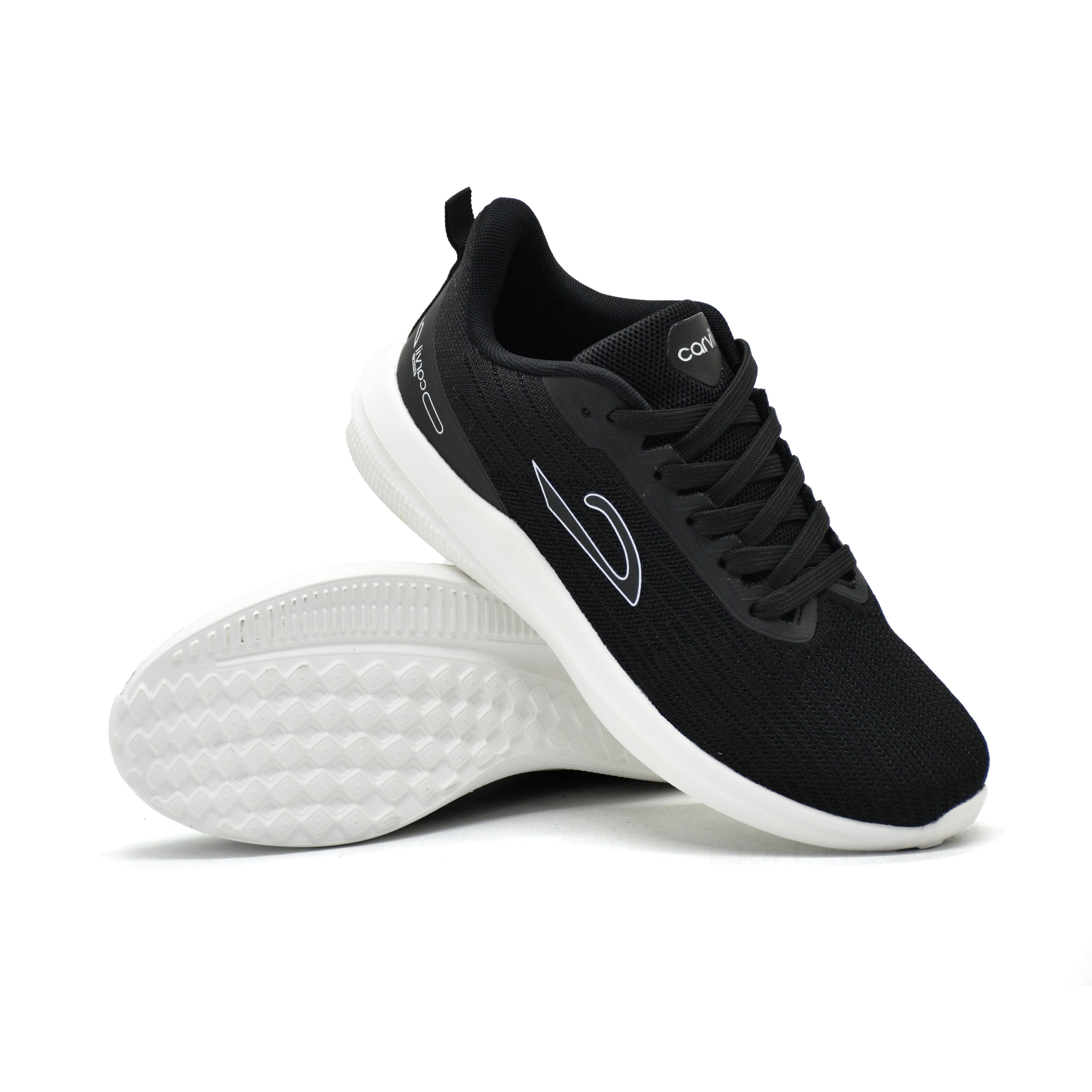 Carvil Sepatu Pria CLOVIS-SM BLACK/WHITE