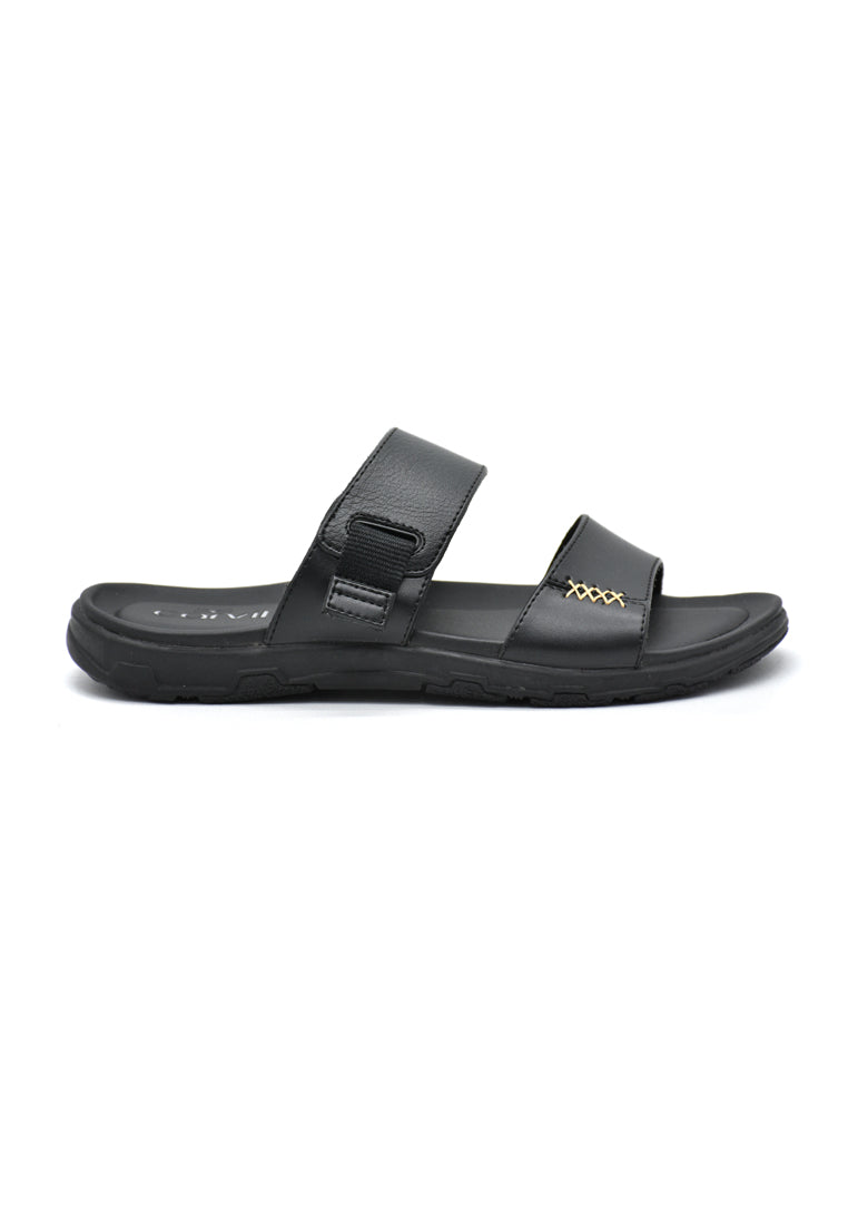 Carvil Sandal Pria DAVY-02 M BLACK